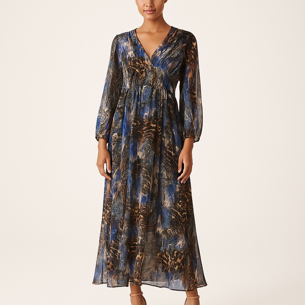 LOLA Italy's Silk Blend Print Maxi Dress / NWT / MARP $228 / Multiple Sizes